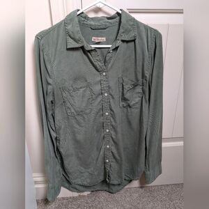 Olive Button Down Shirt